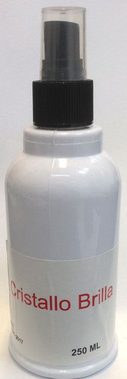 Dicas de como limpar Cristal
Frasco cilíndrico branco de 250ml com spray preto e tampa transparente. No rótulo, o nome Cristallo Brilla em letras vermelhas. O design é simples e funcional, sugerindo um produto de limpeza ou estética automotiva.