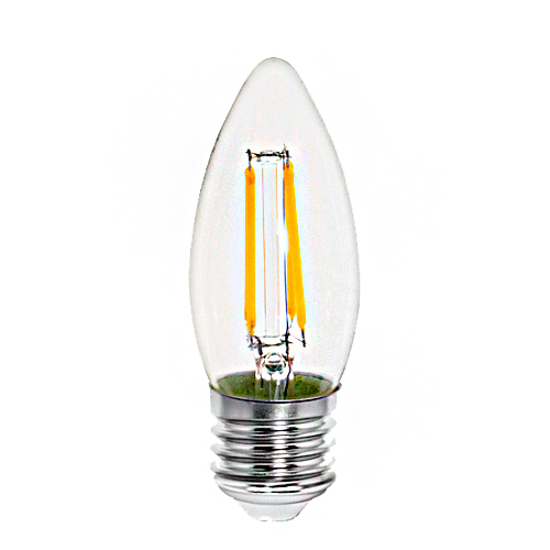 Lâmpada Vela LED Transparente e27