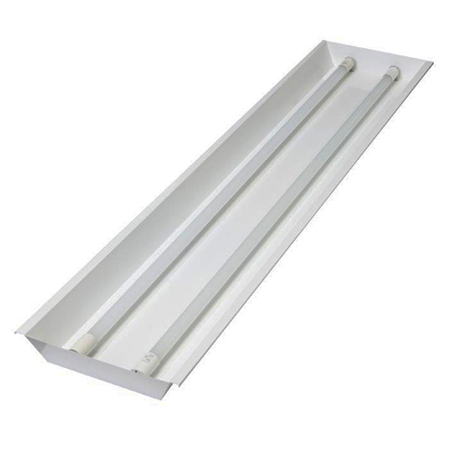 Luminária de Embutir Retangular Aberta Sem Refletor – Para TuboLED  2x18W