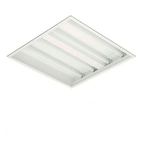 Luminária de Embutir Retangular Aberta Sem Refletor Para TuboLED  4x9W