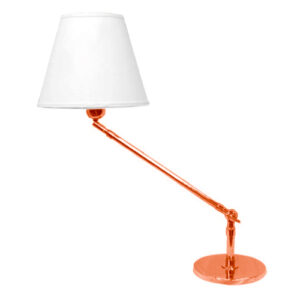 Luminária de Mesa Articulada Angel com Cúpula de Tecido