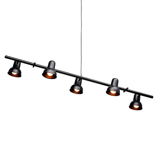 Lustre Pendente Moderno Ascribu com 5 Cúpulas