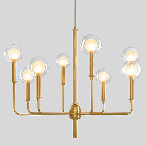 Lustre Pendente Moderno Bonus com 8 Globos