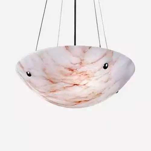 Lustre Alabastro Branco Espanhol