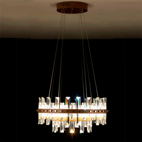 Lustre de Cristal Moderno Castell 2 – LED Integrado