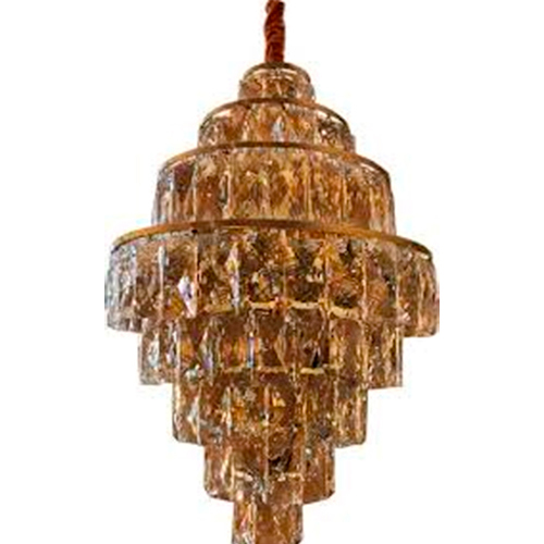 Lustre de Cristal Redondo 8 Andares Moderno