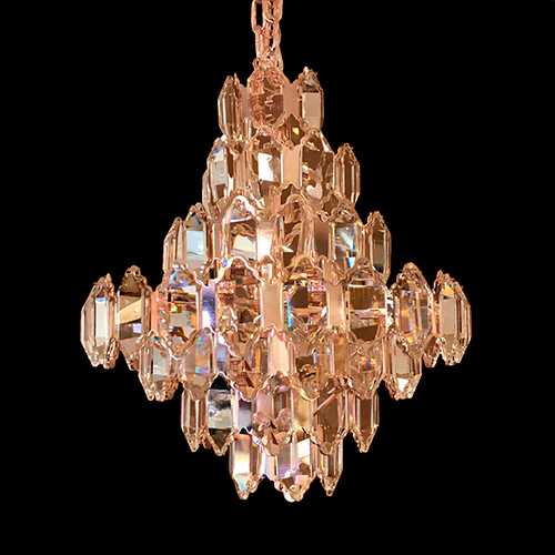 Lustre de Cristal Redondo Cactus Moderno