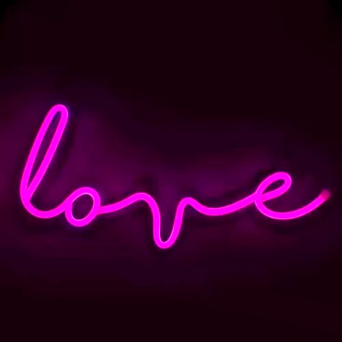 Abajur NEON Love