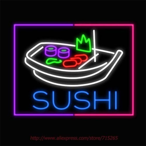 Painel de NEON parede Sushi