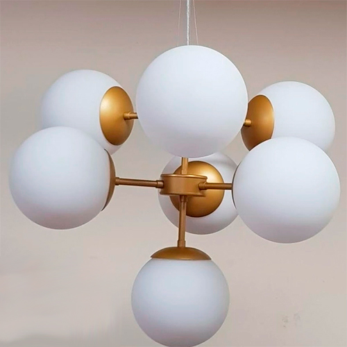 Lustre Pendente Moderno Bubbles com 7 Globos