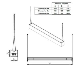 luminaria-de-sobrepor-pendente-com-aletas-de-aluminio-alto-brilho-para-lampada-tubo-led-dimensoes