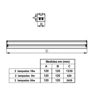 luminaria-de-sobrepor-plafon-continuo-com-aletas-de-aluminio-alto-brilho-para-lampadas-tubo-led-dimensoes