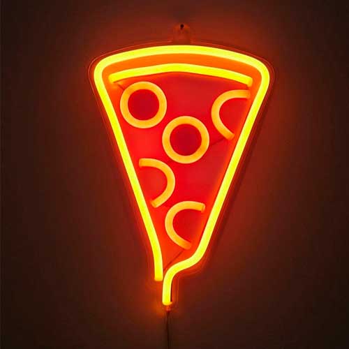 Abajur NEON pizza