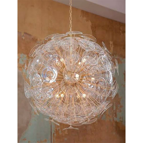 Lustre Moderno de Vidro Bola Fiore