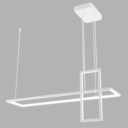 Lustre Moderno Quadrus Duplo Miss – LED INTEGRADO