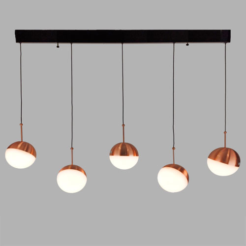 Lustre Moderno Pendentes com Globos de Vidro – LED INTEGRADO