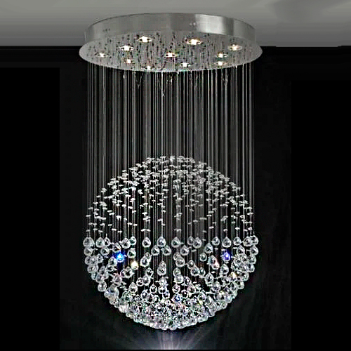 Lustre de Cristal com 1 Esfera