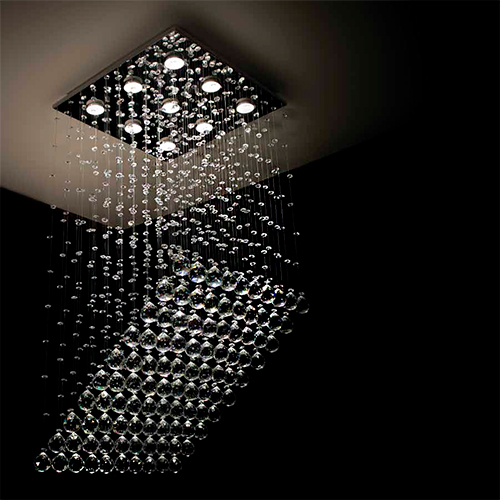 Lustre Plafon de Cristal  Scarpa Grande