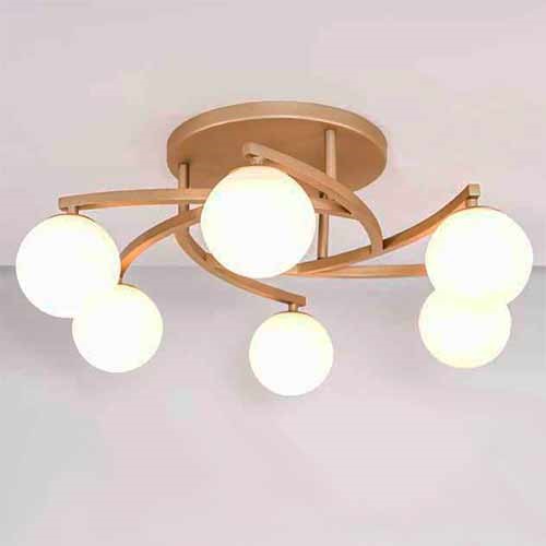 Lustre Plafon Moderno Espiral com Globos