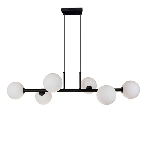 Lustre Pendente GRAPE com 6 Globos de Vidro