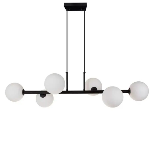 Lustre Pendente GRAPE com 6 Globos de Vidro