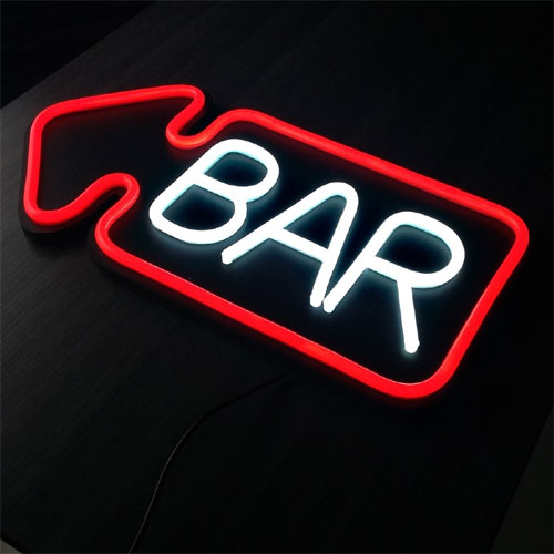 Painel de NEON Bar