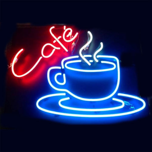 Painel de NEON CAFÉ