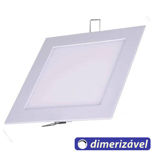 Painel LED de Embutir Quadrado Dimerizável