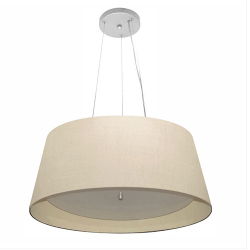 Pendente Cônica Cúpula em Tecido 60cm – CORES DIVERSAS