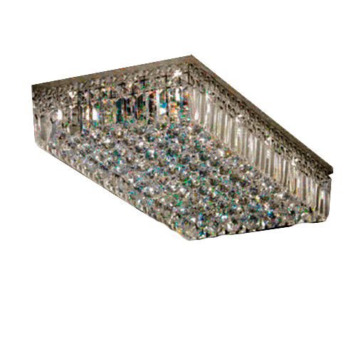 Plafon de Cristal  Retangular 80cm x /20/40xm