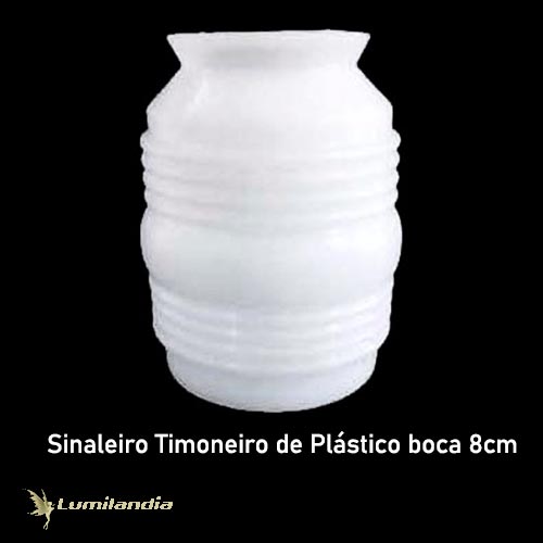 Sinaleiro Timoneiro Plástico Fechado de um lado – Boca 8cm