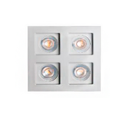 Spot de Embutir GRID Lâmpada Quadruplo