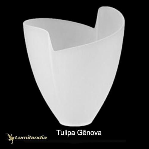 Tulipa de Vidro para Luminária Gênova Grande