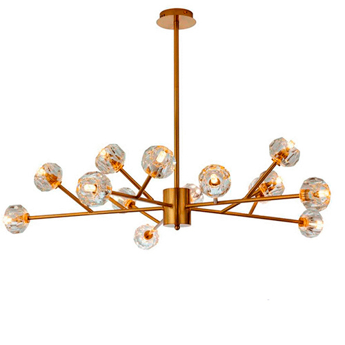 Lustre Moderno Juno Dourado