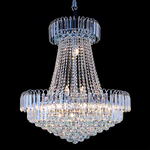 Lustre de Cristal Império para 15 Lâmpadas