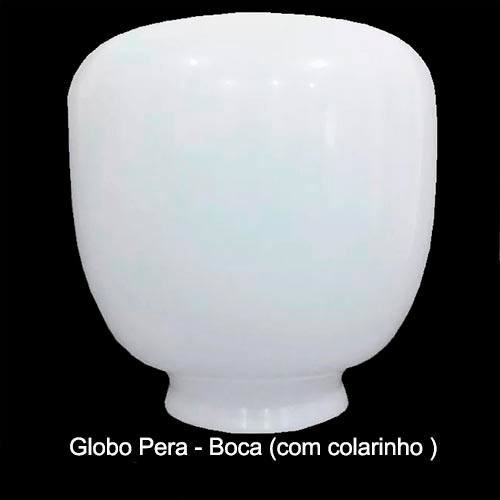 Globo Plástico Pêra para Postes de Jardim – Com Colar