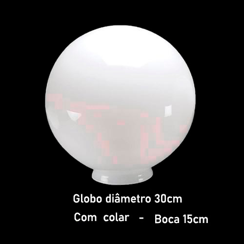 Globo para Poste de Jardim 15x30cm – Com Colar