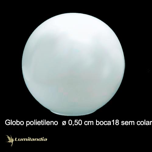 Globo Plástico para Postes de Jardim 18x50cm – Sem Colar