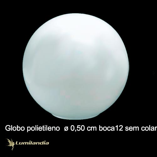 Globo Plástico para Postes de Jardim 12x50cm – Sem Colar