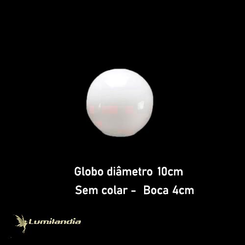 Mini Globo de Vidro para Luminária 4x10cm – Sem Colar