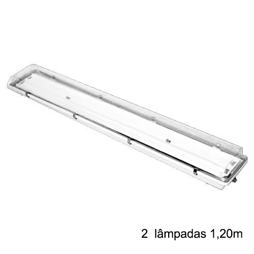 Luminária Hermética TuboLED  2x18W