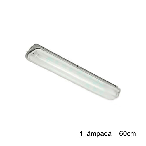 Luminária Hermética 1-TuboLED 9W