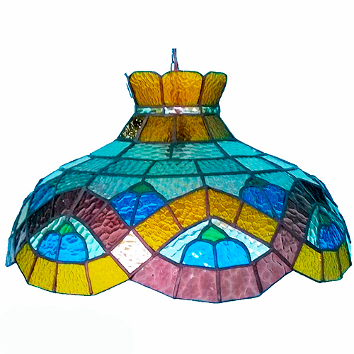 Lustre Vitral Estilo Tiffany Vintage Onda