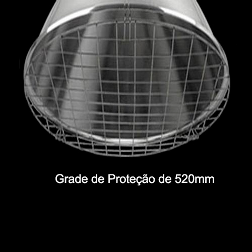 Grade de Proteção para Lâmpada Luminária Industrial Médio