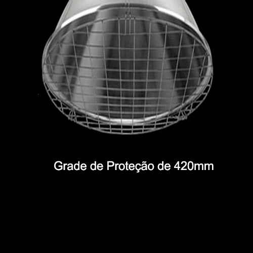 Grade de Proteção para Lâmpada Luminária Industrial