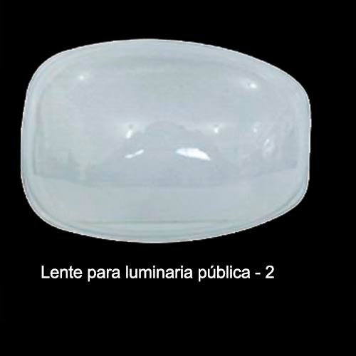 Lente Luminária Pública de Policarbonato