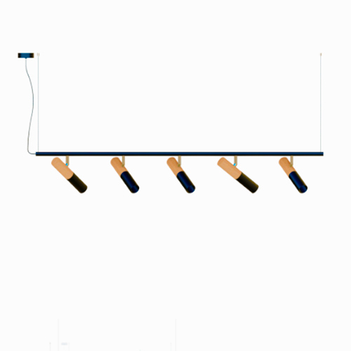 Lustre Pendente Linear 5 Spots Mini Dicroica