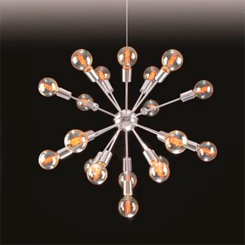 Lustre Pendente Moderno Sputinic 19 Lâmpadas