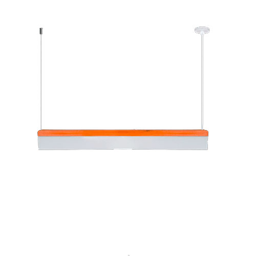 Pendente Linear LED Metal e Madeira