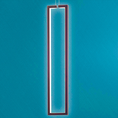 Luminária de Teto Pendente Buleu Vertical com LED Integrado